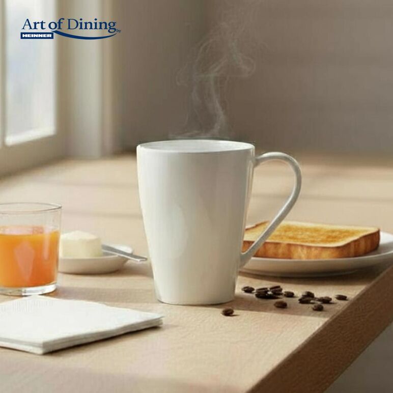 Cana opal alb 380 ml, aida, art of dining,  Farfurii & Boluri de Servire | electropc.ro