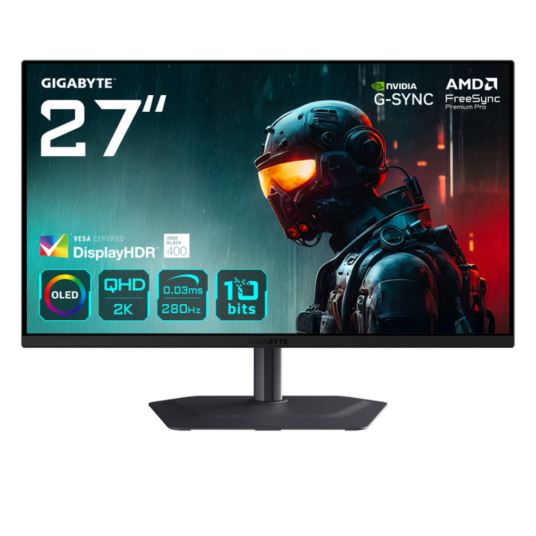 Gigabyte mo27q2a. display diagonal: 68.6 cm (27"), display resolution: 2560 x 1440 pixels, hd type: quad hd, display technology: qd-oled, response time: 0.03 ms, native aspect ratio: 16:9, viewing angle, horizontal: 178°, viewing angle, vertical: 178°. bu,  Monitoare LED | electropc.ro