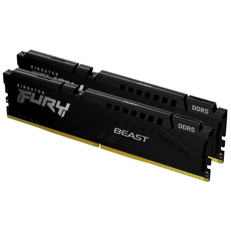 Memorie ram kingston ddr5 128gb 5600mhz cl 36 1.25v fury beast black,  Memorii RAM Desktop | electropc.ro