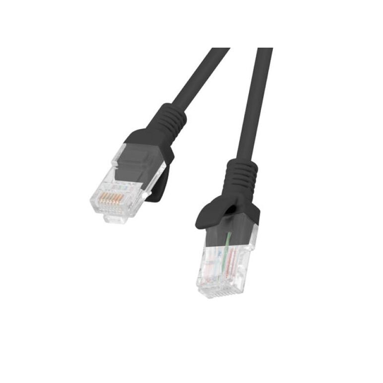 Patch cord cat.5e utp 10 m negru, fluke passed,  Alte accesorii retea | electropc.ro