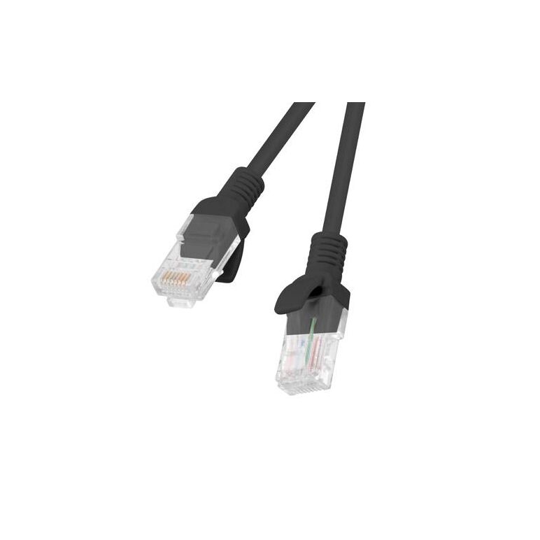 Patch cord cat.6 utp 5 m negru, fluke passed,  Alte accesorii retea | electropc.ro