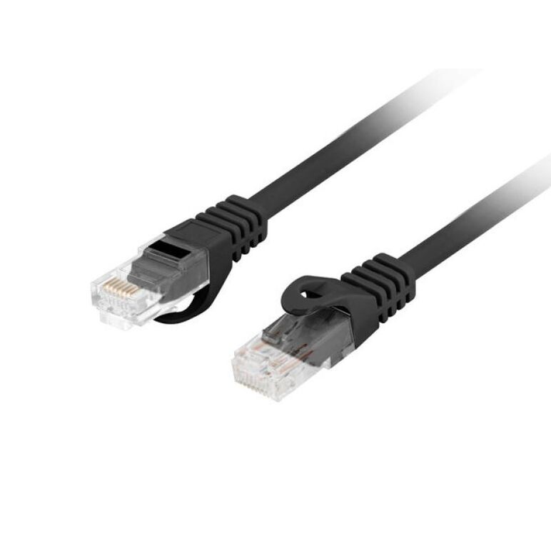 Patch cord cat.6 utp lszh cu 2 m negru, fluke passed,  Alte accesorii retea | electropc.ro