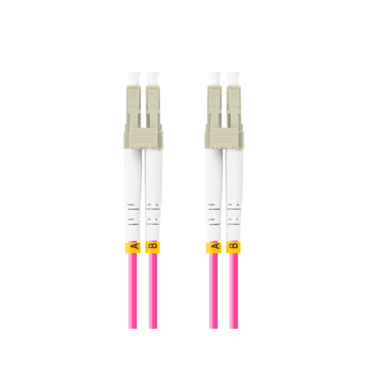 Patch cord fibră mm lc/upc-lc/upc duplex 10 m lszh om4 50/125 3,0 mm violet,  Alte accesorii retea | electropc.ro