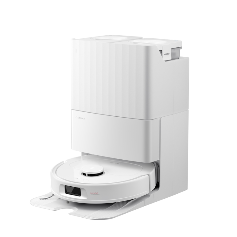 Roborock qr 598. dust container type: combi, product colour: white, shape: round. noise level: 64 db, dust capacity (base): 2.7 l, water tank capacity: 4 l. battery technology: lithium-ion (li-ion), battery capacity: 5200 mah, runtime: 180 min. width: 350,  Aspiratoare | electropc.ro