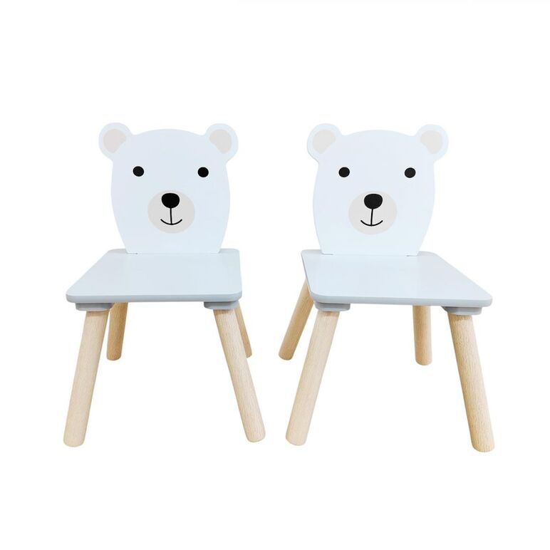 Set masuta si 2 scaune, cu spatiu de activitati, bear, u-grow,  Mobilier camera copii | electropc.ro