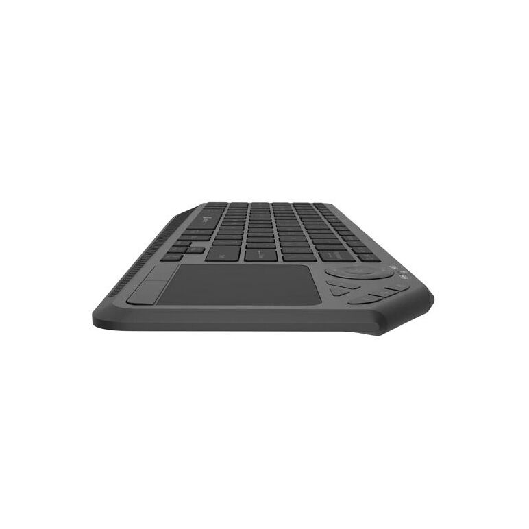 Tastatura wireless natec turbot 2,  material taste abs, numar taste 90, mecanism taste x-scissors, toucpad pentru smart tv inclus, negru,  Tastaturi | electropc.ro