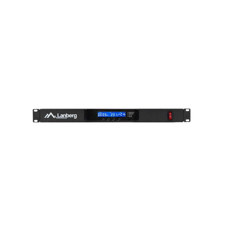 Unitate ventilare / panou ventilație cu lcd, 2 ventilatoare + termostat, 230v, negru,  Alte accesorii retea | electropc.ro