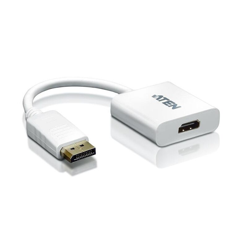 Adaptor aten vc985-at. conector 1: displayport, conector 2: hdmi, conector 1 gen: tată. greutate: 35 g, lățime: 45 mm, adâncime: 180 mm. lăţime de ambalaj: 19 mm, adâncimea de ambalaj: 120 mm, Înălţime de ambalaj: 212 mm. cantitate per ambalaj: 1 buc.. gr,  Cabluri video | electropc.ro