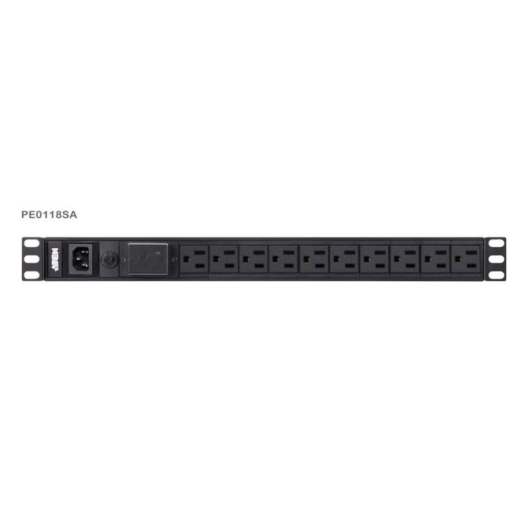 Aten pe0118sg. tipuri de pdu: de bază, capacitate portbagaj: 1u, material carcasă: aluminiu. cantitatea outlets: 18 ieșire(i) ac, tipuri ieșire ac: conector c13, priza de putere: iec 320. tensiunea nominală de intrare: 100-240 v, maximă de curent: 10 a, f,  Cabinete metalice | electropc.ro