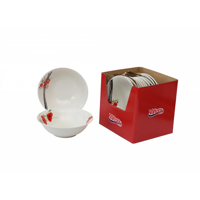 Bol din portelan 20 cm, lera,  Farfurii & Boluri de Servire | electropc.ro