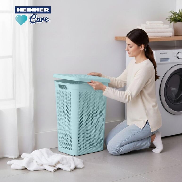 Cos pentru rufe slim din plastic, 38l mix 3 culori,  Cosuri de rufe | electropc.ro