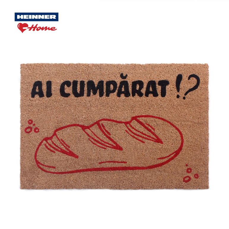 Covoras intrare cocos 60x40cm,fun, bread,  Covorase intrare | electropc.ro