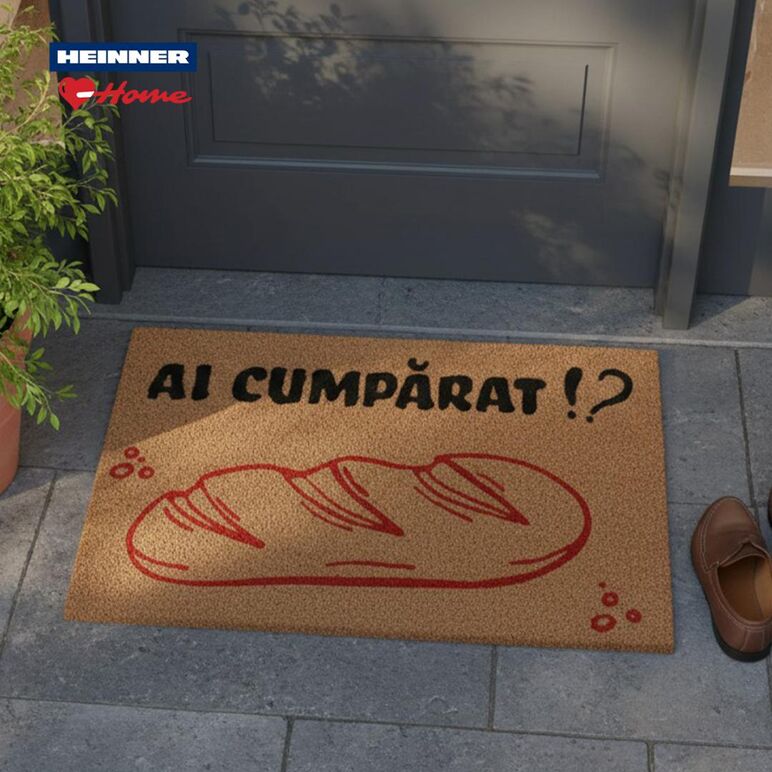 Covoras intrare cocos 60x40cm,fun, bread,  Covorase intrare | electropc.ro