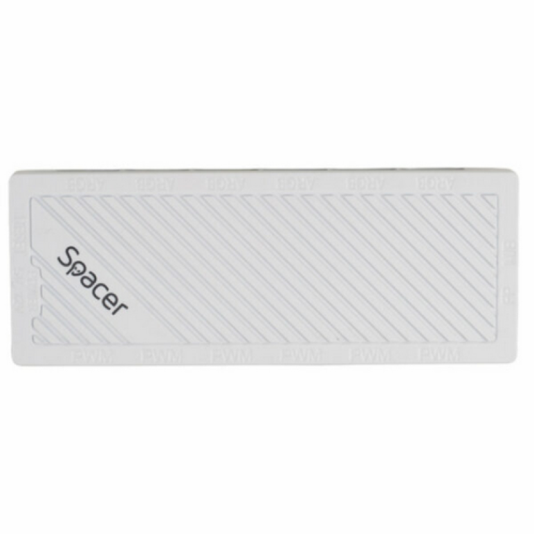 Fan hub spacer pt. maxim 6 ventilatoare argb, telecomanda pt. setat iluminarea rgb, sincronizare cu mb, alimentare 4-pin/ &nbsp;culori 3-pin, magnetic, white,  Periferice Diverse | electropc.ro