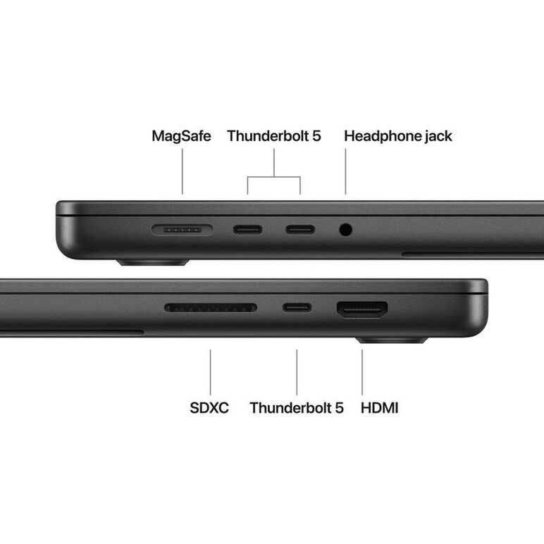 Macbook pro 16.2"/apple m5 max (cpu 18-core, gpu 40-core, neural engine 16-core)/128gb/2tb - space black - int kb (nano texture display, no adapter) - 2026 (cto from mgee4ro/a),  Laptopuri | electropc.ro