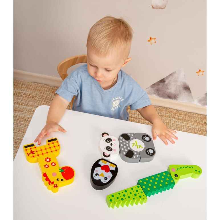 Panda Și prietenii sai, jucarie lemn,  Jocuri educative | electropc.ro