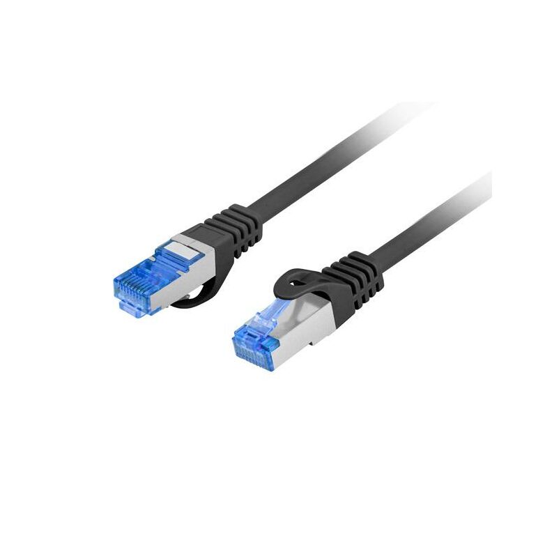 Patch cord cat.6a s/ftp lszh cca 2 m negru, fluke passed,  Alte accesorii retea | electropc.ro