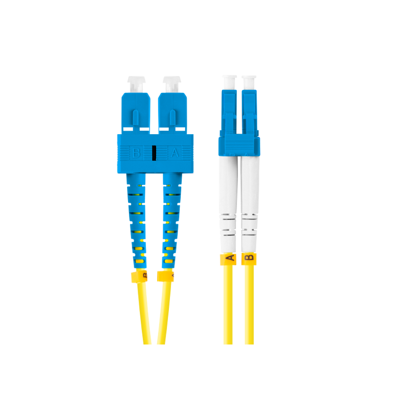 Patch cord fibră sm sc/upc-lc/upc duplex 2 m lszh g657a1 3,0 mm galben,  Alte accesorii retea | electropc.ro