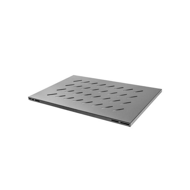 Poliță fixă pentru rack deschis 19" 1000 mm, 1u / 480,5x780 mm,  max. 120 kg, negru,  Accesorii | electropc.ro