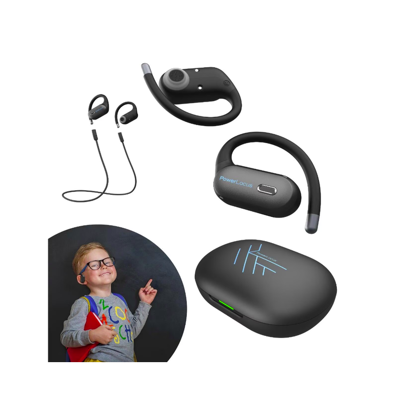 Powerlocus pwl-jumpy-blue, autonomie 30 ore, bluetooth 5.3, albastru/negru,  Casti audio | electropc.ro