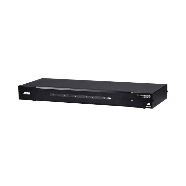 Splitter hdmi aten vs0110ha; video type portul: hdmi, iesire video: 8x hdmi. rezoluţia maximă: 4096 x 2160 pixel, culoarea produsului: negru, material carcasă: metal; numar porturi 10, tensiune de ieşire: 5 v, consum de energie (tipic): 11,95 w. lățime: 1,  Splittere audio-video | electropc.ro