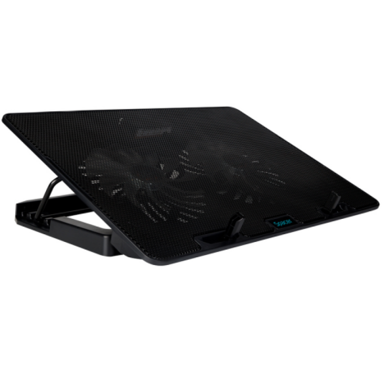 Stand spacer notebook 17″ gaming, placa metal, 2x125mm led fans,turatie:1200-1400rpm, 5 trepte inaltime, rgb 7 jocuri, suport telefon, airflow 86cfm, 2xusb, silver, nivel zgomot 30dba,  Stand & Cooling pad | electropc.ro