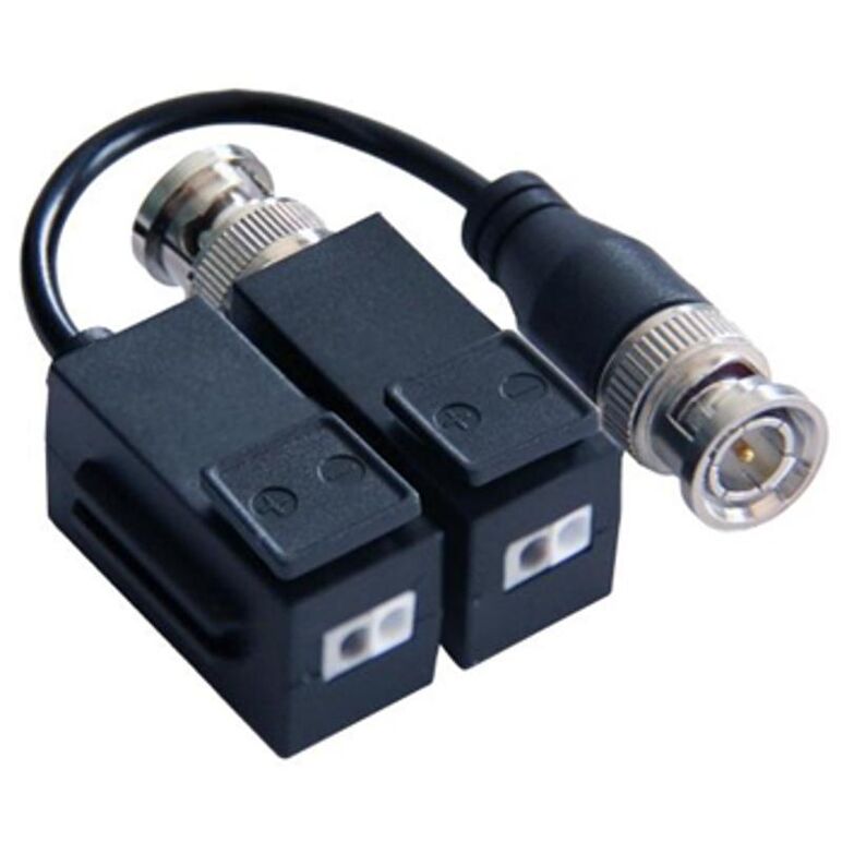 Video balun  ds-1h18-a, video balun pasiv hikvision,  ds-1h18-a ; set 2 bucati ( o bucata cu cablu si o bucata fara cablu); transmite semnal video pe cablu utp pana la 350m; compatibil standard hdcvi/tvi/ahd/cvbs, greutate 39g,  Accesorii | electropc.ro