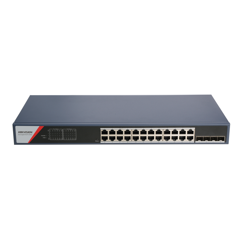 Hk switch poe 24 porturi smart managed ds-3e1528p-si-24p4f,  Switch-uri | electropc.ro
