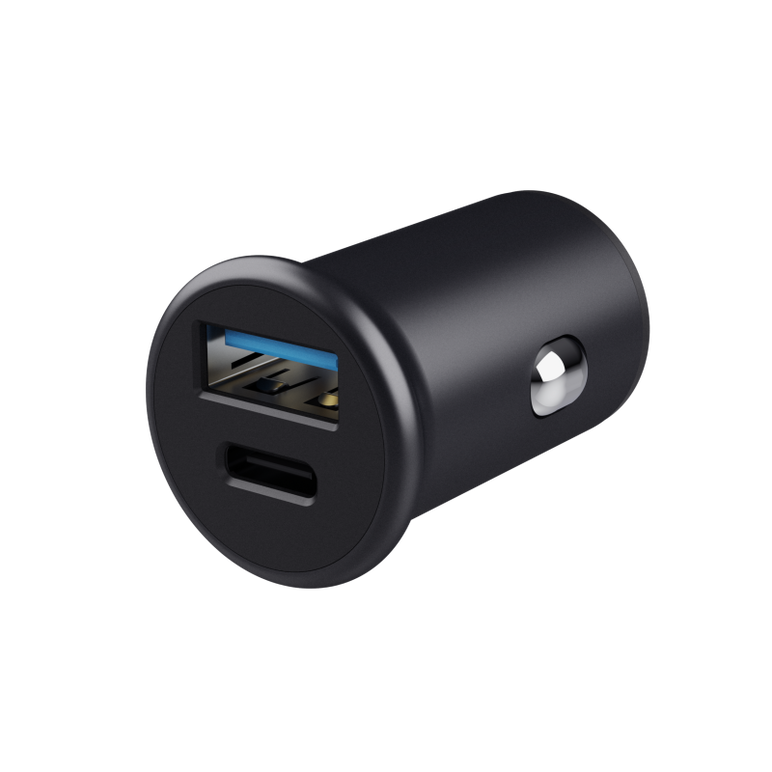 Incarcator auto trust maxo fast, 2 porturi usb, putere maxima 38w, negru,  Incarcatoare telefoane | electropc.ro