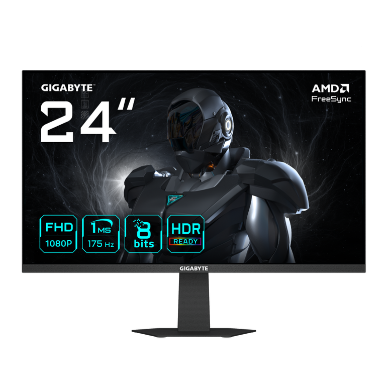 Monitor consumer gigabyte gs24f14a, 23.8", 1920 x 1080 pixeli, black,  Monitoare LED | electropc.ro
