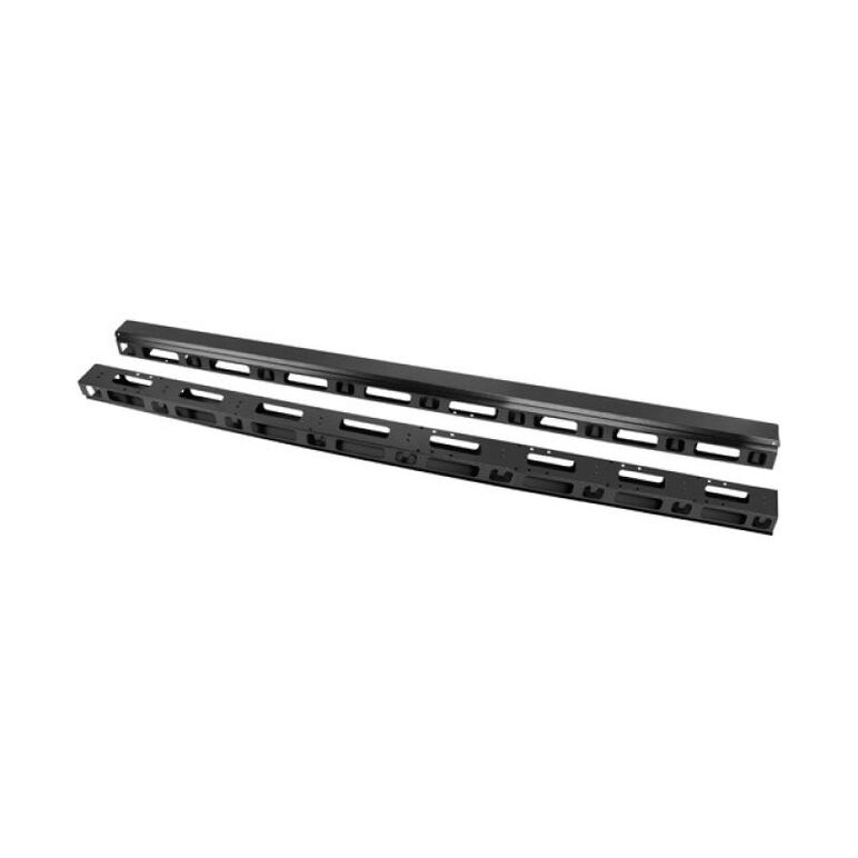 Poliță fixă 19", inaltime ict 42 u, material otel 2 bucati , negru,  Accesorii | electropc.ro