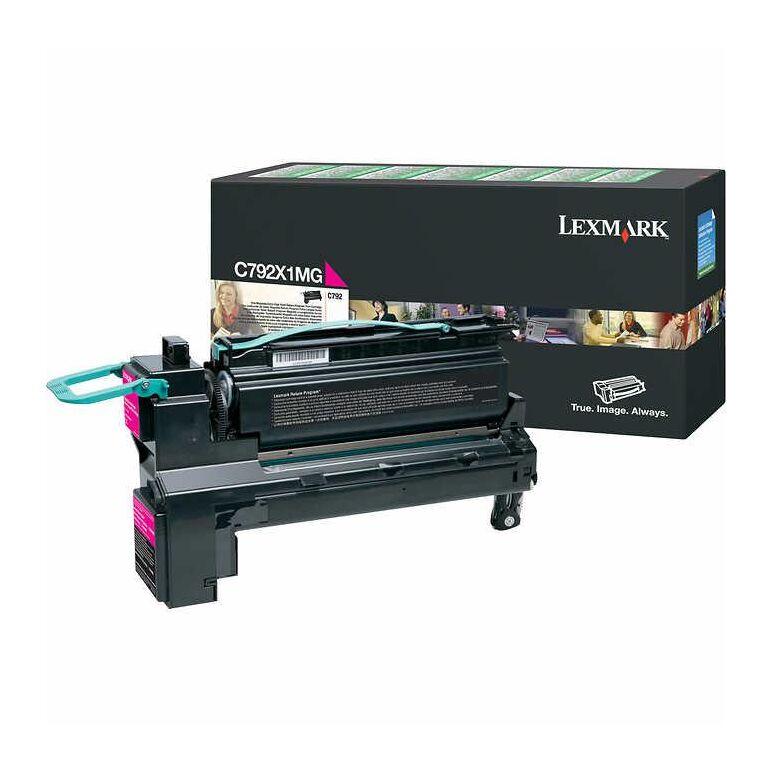 Toner lexmark c792x1mg, magenta, 20 k, c792de , c792de gov hv ,c792de gov lv , c792dhe , c792dhe gov lv , c792dte , c792e,  Tonere | electropc.ro