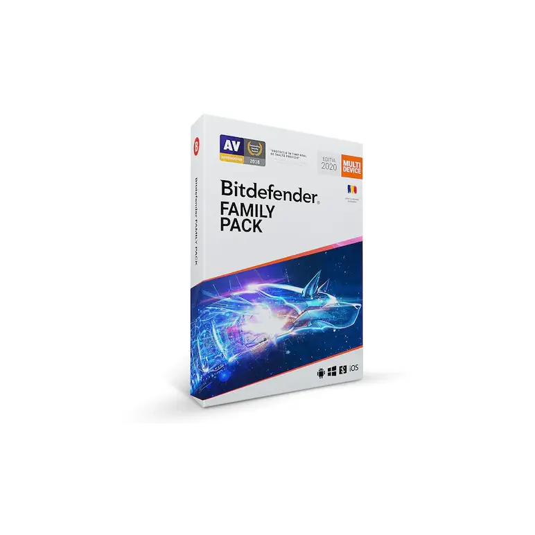 Antivirus Bitdefender Family Pack 2021, 1 An, 15 Devices, Licenta Noua Electronica  FP02ZZCSN1215LEN