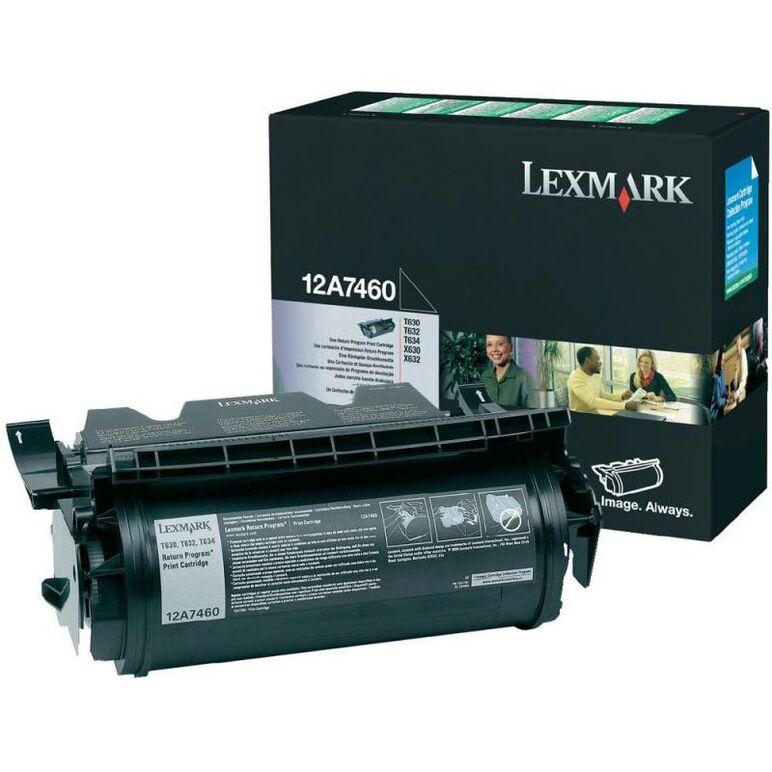 Toner Lexmark 12A7460, black, 5 k, T630 , T630 VE , T630dn ,T630n , T630n VE , T632 , T632dn , T632dtnf , T632n , T634 , T634dn ,T634dtn , T634dtnf , T634n , T634tn , X630 , X632 , X632e , X632s ,X634dte , X634e,  Tonere | electropc.ro