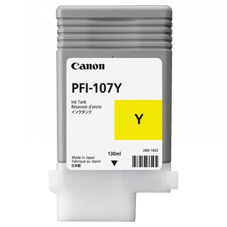 CANON PFI-107Y YELLOW INKJET CARTRIDGE  CF6708B001AA