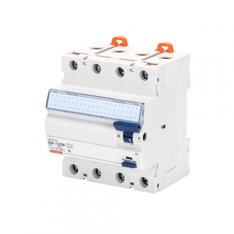 RCCB AUTOM. PROTECTION 4P 40A A/0,03 4M,  GEWISS | electropc.ro
