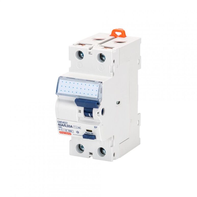 RCCB AUTOM. PROTECTION 2P 40A A/0,03 2M,  GEWISS | electropc.ro
