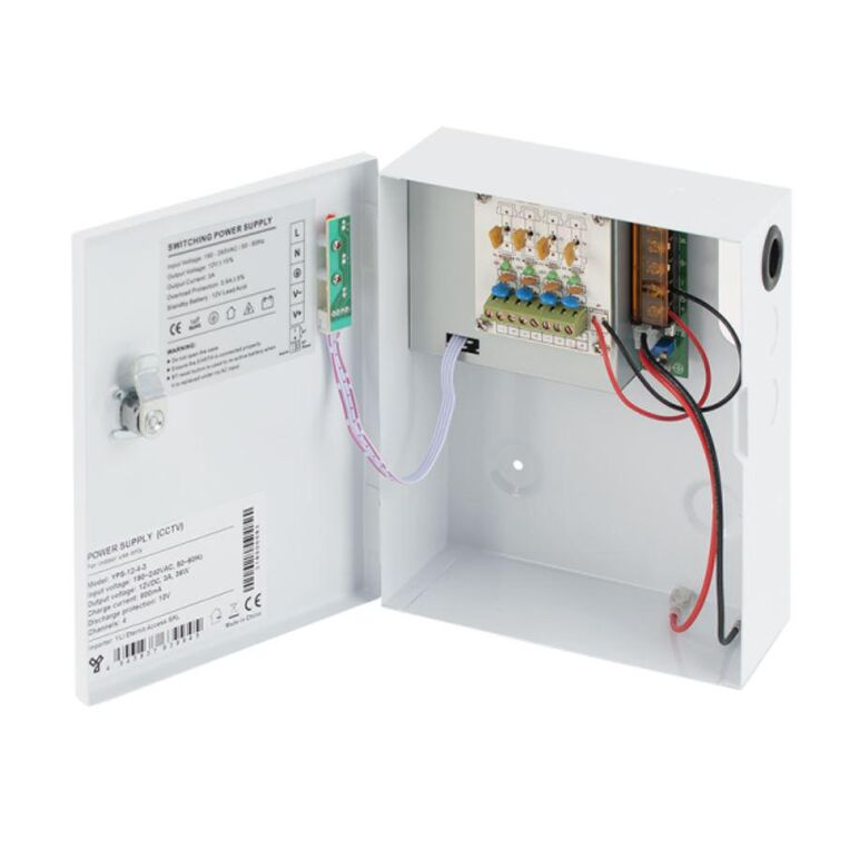 SURSA CU BACKUP 3A 4CANALE CARCASA MET,  OTHER | electropc.ro