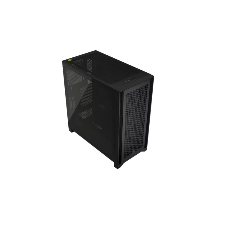 Carcasa corsair icue 4000d rgb airflow mid tower atx, 3 ventilatoare incluse 120mm, 2x 3.5" drive bays, 2x 2.5" drive bays, dimensiune 466x453x230mm, negru,  Carcase | electropc.ro