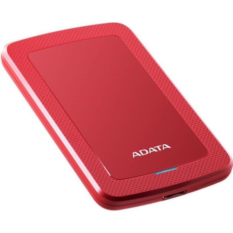 Hdd extern adata, 1tb, hv300, 2.5, usb 3.1, senzor protectie socuri, criptare date, ultraslim, rosu,  Hard Disk-uri externe | electropc.ro