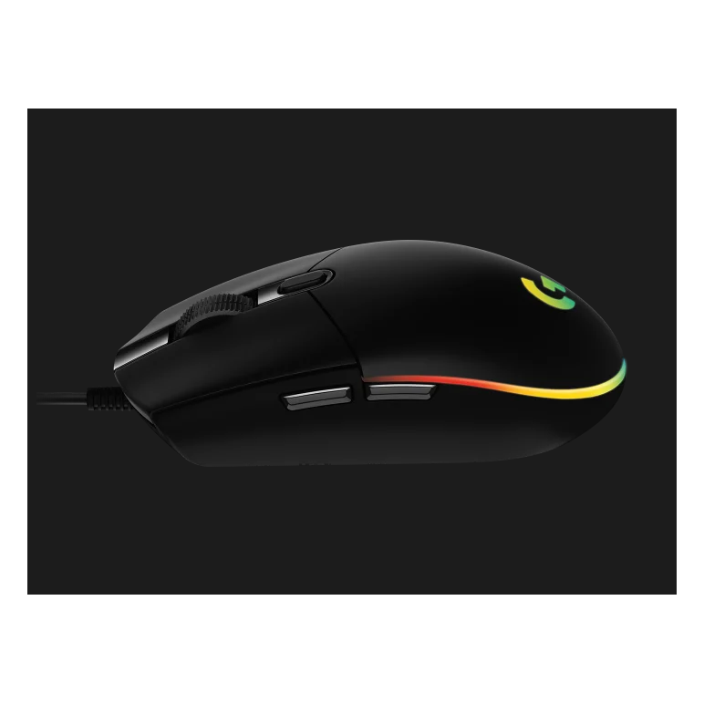 Logitech mouse cu fir g102 rgb, 6 butoane, 8000 dpi, senzor optic, usb, negru,  Mouse | electropc.ro