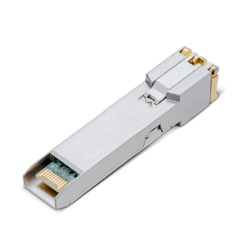 Modul sfp tp-link 10g base-t rj45 sfp+, tl-sm5310-t, standarde si protocoale: ieee std 802.3, 802.3ab, 802.3bz, 82.3an, data rate: 10.3 gbps, interfata: 1× 10g rj45 port.,  Accesorii switch-uri | electropc.ro