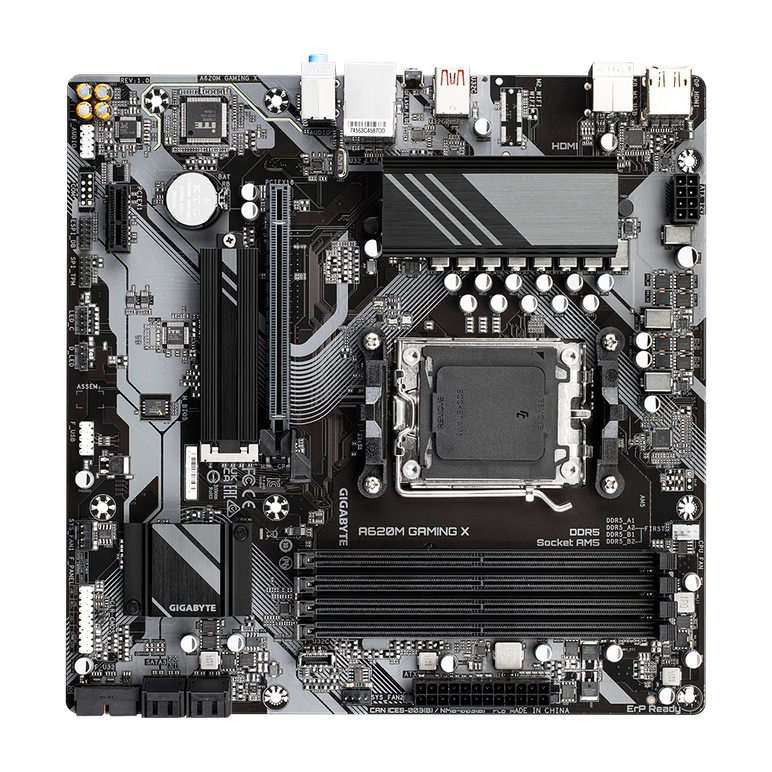 Placa de baza gigabyte a620m gaming x ax am5, 4x ddr5, 1x displayport, 1x hdmi, 1x pcie x16, 1x pcie x1, 1x m.2, 4x sata 6gbps, matx,  Placi de baza | electropc.ro
