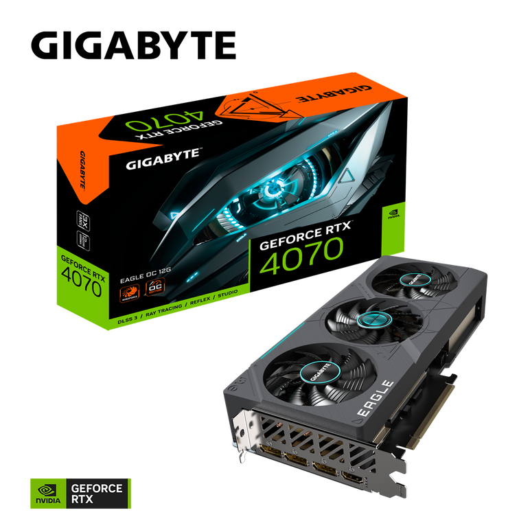 Placa video gigabyte geforce rtx 4070 eagle oc 12gb,  Placi video | electropc.ro