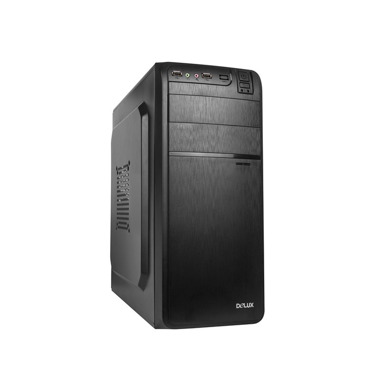 Sistem desktop pc horizon intel core i3-10100 3.6ghz lga1200, placa de baza asus prime h510m-k lga1200 2x ddr4 1x hdmi 4x sata, memorie ram 8gb 2666mhz, ssd 512gb, carcasa deluxe dw600 mid-tower atx 2x usb 3.0 negru, windows 11 pro,  Desktop PC | electropc.ro
