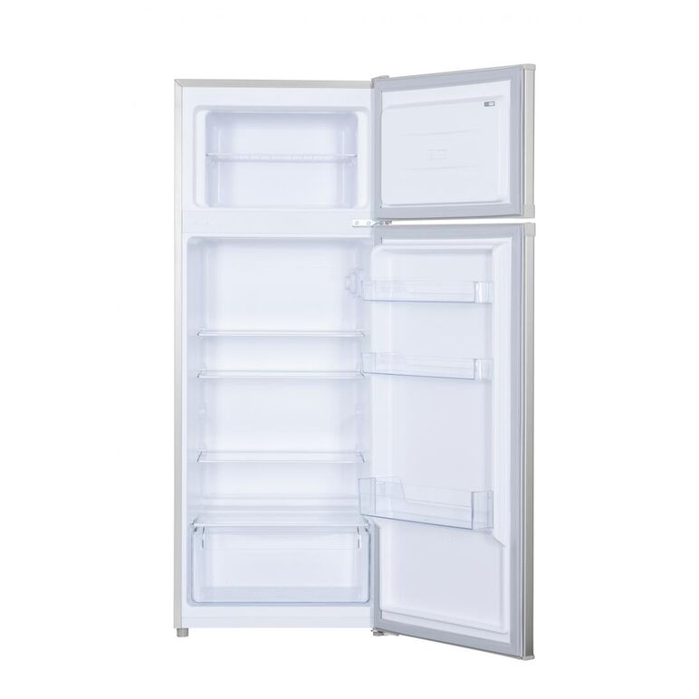 Frigider cu 2 usi heinner hf-h2206se++, clasa energetica: e, capacitate totala: 206 l, capacitate frigider: 169 l, capacitate congelator: 37 l, control mecanic cu termostat ajustabil, lumina led, 3 rafturi sticla frigider, compartiment pentru fructe si le,  Frigidere | electropc.ro