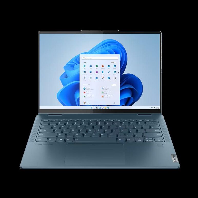 Laptop lenovo yoga 7 14arp8, 14" wuxga (1920x1200) oled 400nits glossy, 100% dci-p3, 60hz, displayhdr™ true black 500, dolby® vision™, tÜv low blue light, glass, touch, ogm, 10-point multi-touch, amd ryzen™ 5 7535u (6c / 12t, 2.9 / 4.55ghz, 3mb l2 / 16mb ,  Laptopuri | electropc.ro