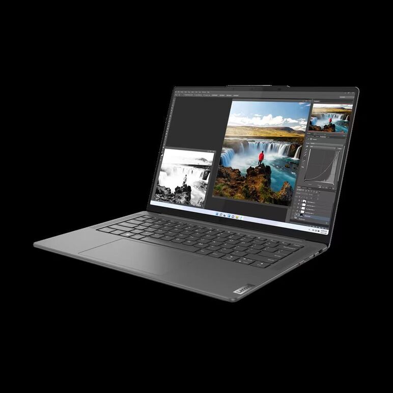 Laptop lenovo yoga pro 7 14arp8, 14.5" 3k (3072x1920) ips 400nits anti- glare, 100% dci-p3, 120hz, eyesafe®, dolby® vision™, amd ryzen™ 7 7735hs (8c / 16t, 3.2 / 4.75ghz, 4mb l2 / 16mb l3), video nvidia® geforce rtx™ 3050 6gb gddr6, ram 16gb soldered lpdd,  Laptopuri | electropc.ro