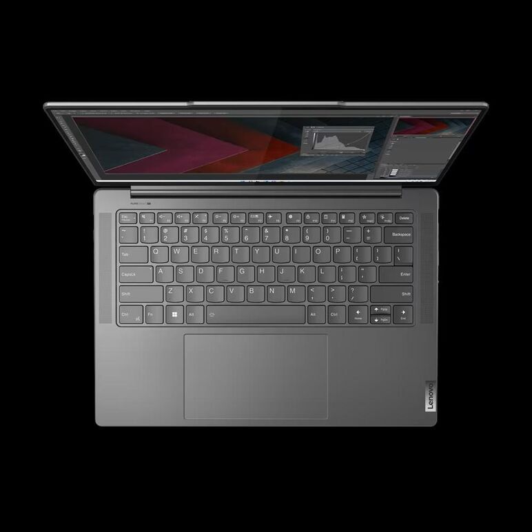 Laptop lenovo yoga pro 7 14arp8, 14.5" 3k (3072x1920) ips 400nits anti- glare, 100% dci-p3, 120hz, eyesafe®, dolby® vision™, amd ryzen™ 7 7735hs (8c / 16t, 3.2 / 4.75ghz, 4mb l2 / 16mb l3), video nvidia® geforce rtx™ 3050 6gb gddr6, ram 16gb soldered lpdd,  Laptopuri | electropc.ro