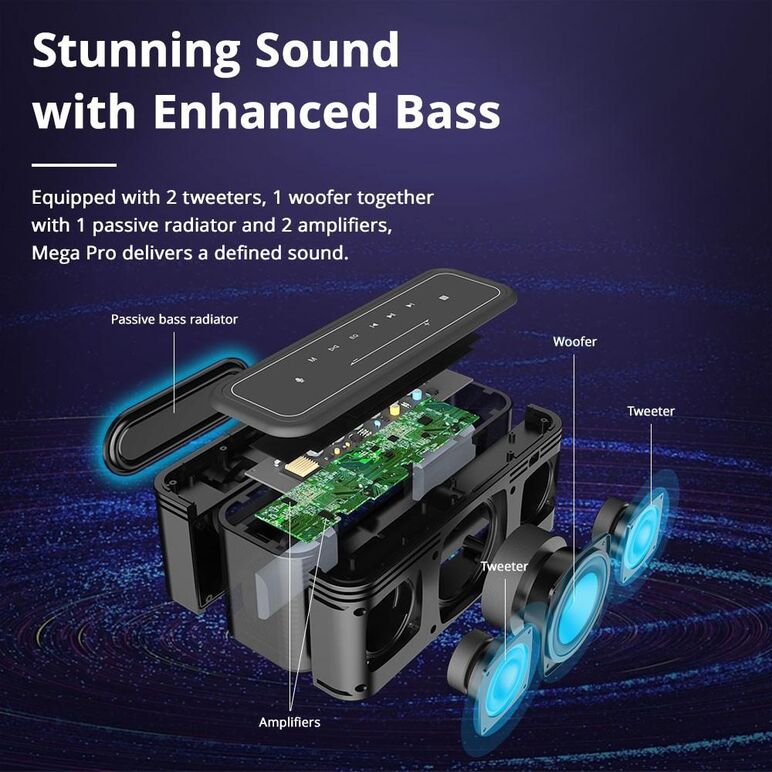 Mega pro bluetooth speaker,  Sisteme audio | electropc.ro